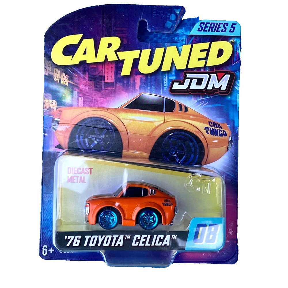 Car Tuned JDM '76 Toyota Celica #08 Series 5 Orange Die-cast 1/64 Model New NIP